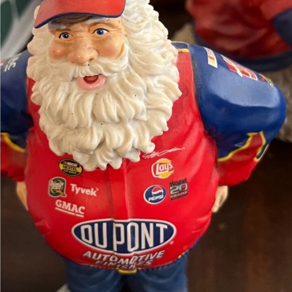 Racing Santa Figurine - Red and‎ Blue